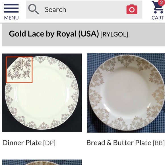 Rare vintage Royal USA Gold Lace handled cake plate. - Picture 9 of 9